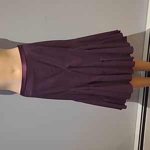 Anthropologie Elevenses merlot colored skirt with pleated detail size 2